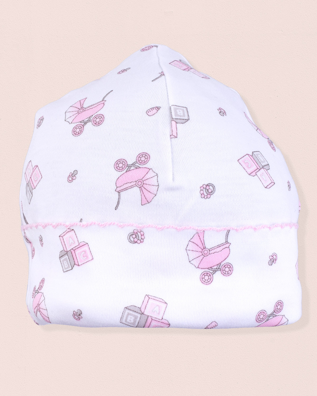 Pima Pink Stroller Print Hat